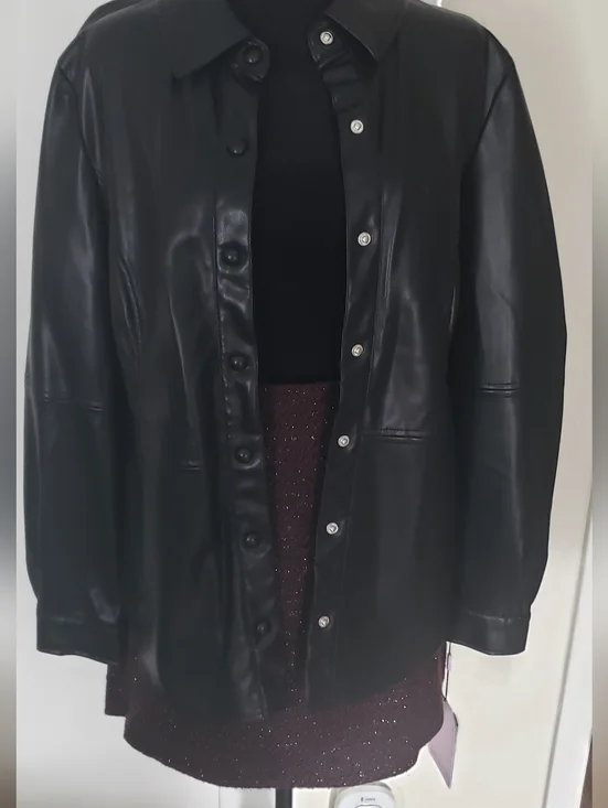 Calvin Klein Sparkle Knit A-Line Skirt - Wine - Picture 10 of 11